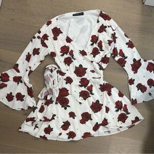 BOGO White Fox Starry Nights Dress Scarlet Rose White